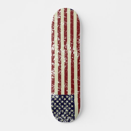 Vintager US-FlaggeSkateboard Skateboard (Vorne)