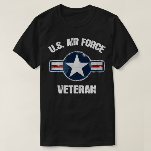 Vintager US-Veteran Vintager USAF-Veteran T-Shirt (Design vorne)