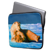 Vintager USA Alaska Mutterpolare Laptopschutzhülle (Vorderseite Links)