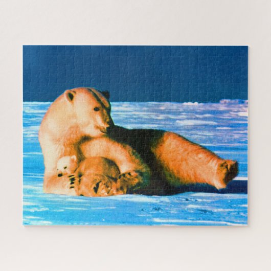 Vintager USA Alaska Mutterpolare Puzzle (Horizontal)