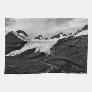 Vintager USA Alaska Worthington Gletscher Sommer 1 Geschirrtuch