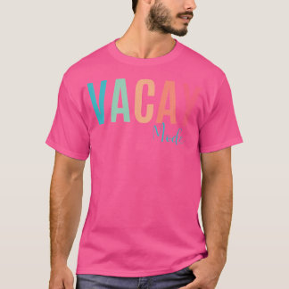 Vintager Vacay-Modus für Camping Familienurlaube i T-Shirt