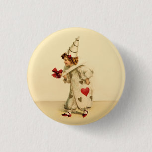Vintager Valentinclown Button