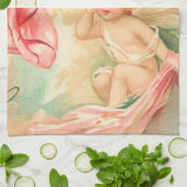 Vintager Valentincupiangel 1 Küchentuch (Gefaltet)