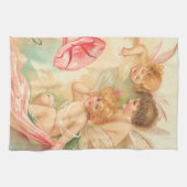 Vintager Valentincupiangel 1 Küchentuch (Horizontal)