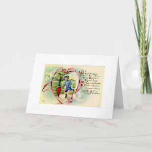 Vintager Valentine - Garten der ewigen Liebe, Feiertagskarte