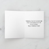 Vintager Valentine - Pirat Ihres Herzens, Feiertagskarte (Innenseite)