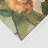 Vintager Valentinengel mit Goldener Harfe Seidenpapier (Ausschnitt)