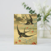 Vintager Valentinenstall mit Herzschwäche Feiertagspostkarte (Stehend Vorderseite)