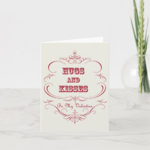 Vintager Valentiner Notecard Feiertagskarte