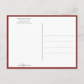 Vintager Valentinskraut mit gelben Blumen Postkarte (Rückseite)