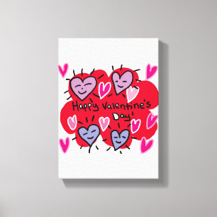 Vintager Valentinstag auf der Leinwand