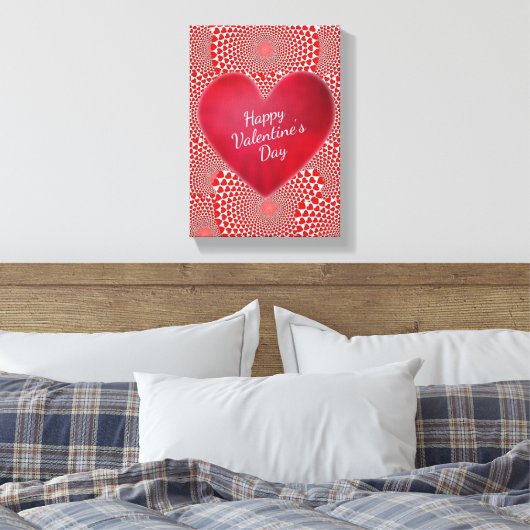 Vintager Valentinstag auf der Leinwand (Insitu (Schlafzimmer))