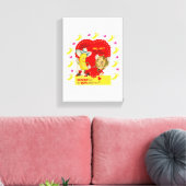 Vintager Valentinstag auf der Leinwand (Insitu (Wohnzimmer))