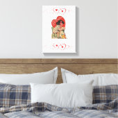 Vintager Valentinstag auf der Leinwand (Insitu (Schlafzimmer))