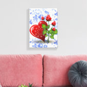Vintager Valentinstag auf der Leinwand (Insitu (Wohnzimmer))