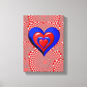 Vintager Valentinstag auf der Leinwand