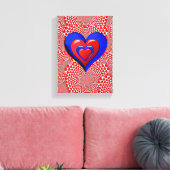 Vintager Valentinstag auf der Leinwand (Insitu (Wohnzimmer))