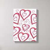 Vintager Valentinstag auf der Leinwand (Vorderseite)