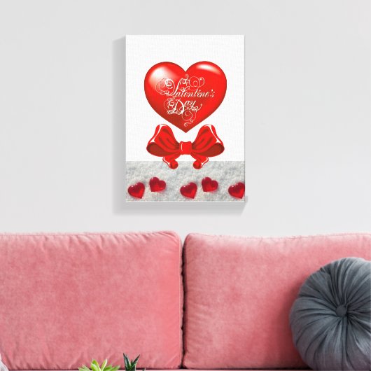 Vintager Valentinstag auf der Leinwand (Insitu (Wohnzimmer))