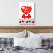Vintager Valentinstag auf der Leinwand (Insitu (Schlafzimmer))