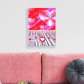 Vintager Valentinstag auf der Leinwand (Insitu (Wohnzimmer))