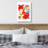 Vintager Valentinstag auf der Leinwand (Insitu (Schlafzimmer))