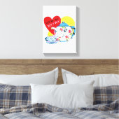 Vintager Valentinstag auf der Leinwand (Insitu (Schlafzimmer))