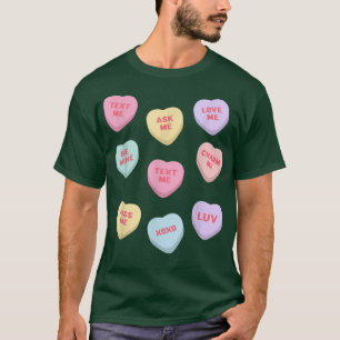 Vintager Valentinstag Candy Heart 2104 T-Shirt