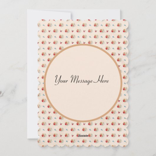 Vintager Valentinstag Cupid Holding Globe Feiertagskarte (Rückseite)