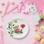 Vintager Valentinstag der Teller (Party)