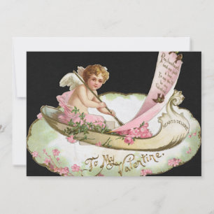 Vintager Valentinstag Einladung Engel