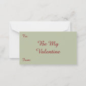 Vintager Valentinstag Engel, Cupid Reading Book Mitteilungskarte (Rückseite)