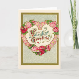 Vintager Valentinstag Feiertagskarte