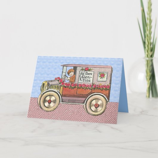 Vintager Valentinstag Feiertagskarte (Vorderseite)