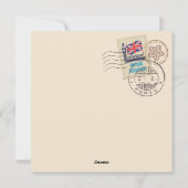 Vintager Valentinstag Feiertagskarte (Rückseite)