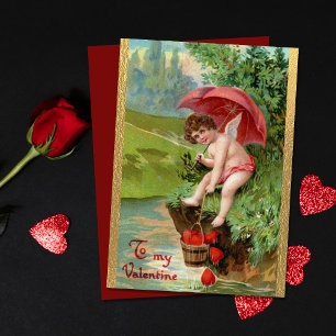 Vintager Valentinstag Feiertagskarte