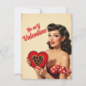 Vintager Valentinstag Feiertagskarte (Vorderseite)
