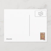 Vintager Valentinstag Feiertagspostkarte (Rückseite)