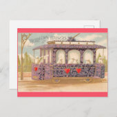 Vintager Valentinstag Französische Liebe Tauben Postkarte (Vorne/Hinten)