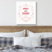 Vintager Valentinstag gedehnte Leinwand (Insitu (Schlafzimmer))