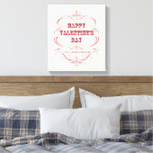 Vintager Valentinstag gedehnte Leinwand (Insitu (Schlafzimmer))