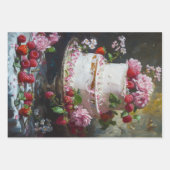 Vintager Valentinstag Geschenkpapier Set (Vorderseite)