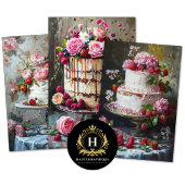 Vintager Valentinstag Geschenkpapier Set