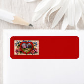 Vintager Valentinstag Grüße - Herz und Blume (Insitu)