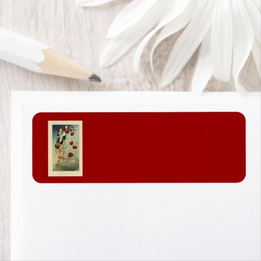 Vintager Valentinstag, Hub mit Magnet-Herzen (Insitu)