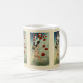 Vintager Valentinstag, Hub mit Magnet-Herzen Kaffeetasse (VorderseiteRechts)