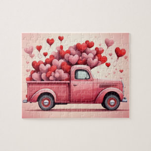 Vintager Valentinstag Liebe Puzzle