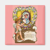 Vintager Valentinstag Magnet (Vorne)