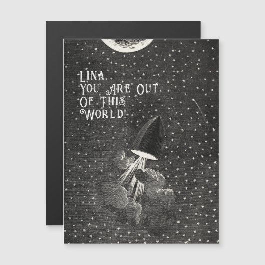 Vintager Valentinstag Magnetkarte (Vorne/Hinten)